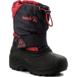 Buty zimowe chłopięce: Śniegowce KAMIK – Snowfox NK8610 Navy/Red