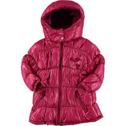 Kurtka zimowa w kolorze różowym. Różowe kurtki niemowlęce SRK, Miss Girly, bez wzorów, z polaru, bez kaptura. W wyprzedaży za 69,95 zł.