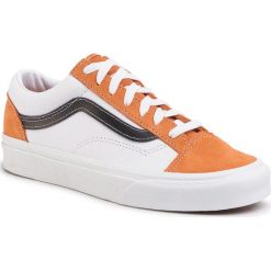 Tenisówki VANS - Style 36 VN0A3DZ3WZ51 Aprctbftrwht. Pomarańczowe trampki i tenisówki damskie Vans, bez wzorów, z zamszu, bez zapięcia. W wyprzedaży za 269,00 zł.