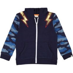 Bluza w kolorze granatowym. Niebieskie bluzy niemowlęce Billieblush & Billybandit, z nadrukiem, z bawełny, bez rękawów, bez kaptura. W wyprzedaży za 112,95 zł.