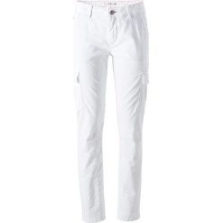 Bojówki "Monroe"- Skinny fit - w kolorze białym. Białe bojówki damskie l, w paski. W wyprzedaży za 175,95 zł.