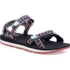 Sandały JACK WOLFSKIN - Outfresh Sandal W 4039461 Black/Aquamarine. Niebieskie klapki damskie Jack Wolfskin, bez wzorów, z tworzywa sztucznego, bez obcasa. W wyprzedaży za 169,00 zł.