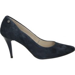 Czółenka - 215 CAM BLU. Czarne buty ślubne damskie Venezia, ze skóry. Za 199,00 zł.