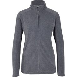 Bluza rozpinana z polaru bonprix szary melanż. Szare bluzy damskie bonprix, bez wzorów, z polaru, bez rękawów, bez kaptura. Za 54,99 zł.