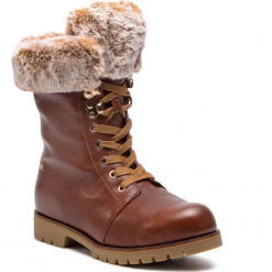Trapery CAPRICE - 9-26215-21 Cognac Ant.Nap 320. Brązowe buty zimowe damskie Caprice, z materiału. W wyprzedaży za 259,00 zł.