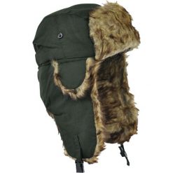 Czapka damska Uszanka Syberia zielono-brązowa. Brązowe czapki zimowe damskie Art of Polo. Za 32,73 zł.