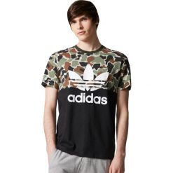 Adidas Originals Koszulka męska S/S Camo Color Block Tee zielona r. S (CD1696). Zielone koszulki sportowe męskie adidas Originals, m. Za 142,87 zł.