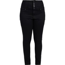 City Chic JEAN HARLEY CORSET Jeansy Slim Fit black denim. Czarne jeansy damskie City Chic, z bawełny. W wyprzedaży za 284,25 zł.