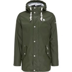 Parka przeciwdeszczowa w kolorze khaki. Brązowe płaszcze męskie Schmuddelwedda Man, m, bez wzorów, bez kaptura. W wyprzedaży za 417,95 zł.