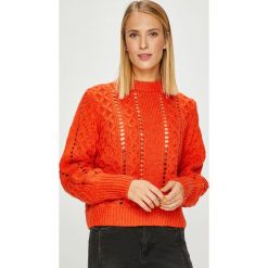 Scotch & Soda - Sweter. Pomarańczowe swetry damskie marki Scotch & Soda, s, bez wzorów, z bawełny, z krótkim rękawem, krótkie, bez kaptura. W wyprzedaży za 359,90 zł.