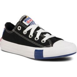 Trampki CONVERSE - Ctas Ox 366992C Black/Rush Blue/University Red. Czarne trampki chłopięce Converse, bez wzorów, z gumy, na sznurówki. Za 199,00 zł.