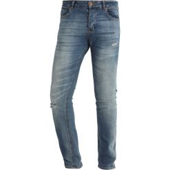 Jeansy męskie: Benetton Jeans Skinny Fit stone blue