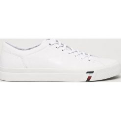 Tommy Hilfiger - Buty. Białe buty sportowe męskie TOMMY HILFIGER, ze skóry, na sznurówki. W wyprzedaży za 359,90 zł.