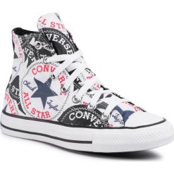 Trampki CONVERSE - Ctas Hi 166985C Black/Multi/White. Czarne trampki i tenisówki damskie Converse, bez wzorów, z gumy, bez zapięcia. Za 299,00 zł.