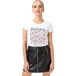 Liu Jo Koszulka Biały. Białe koszulki damskie Liu Jo, l, z nadrukiem, z elastanu, bez kołnierzyka. Za 299,95 zł.