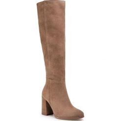 Kozaki R.POLAŃSKI - 0973 Taupe Zamsz 474. Pomarańczowe kozaki damskie R.Polański, ze skóry, bez obcasa, bez zapięcia. Za 399,00 zł.