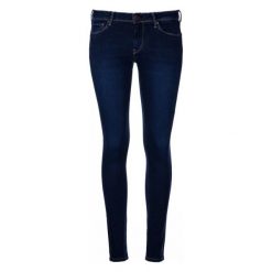 Pepe Jeans Jeansy Damskie Lola 30/30 Ciemny Niebieski. Niebieskie jeansy damskie slim marki Pepe Jeans. W wyprzedaży za 332,00 zł.