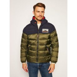 Kurtka puchowa Napapijri Ater NP0A4ENR. Zielone kurtki męskie Napapijri, xl, bez wzorów, z puchu, bez kaptura. Za 1499,00 zł.