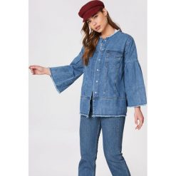 NA-KD Kurtka dżinsowa z szerokim rękawem - Blue. Niebieskie kurtki damskie marki NA-KD. W wyprzedaży za 129,58 zł.