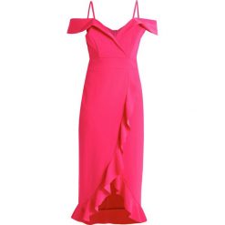 Sukienki hiszpanki: WAL G. COLD SHOULDER RUFFLE WRAP DRESS Sukienka koktajlowa pink
