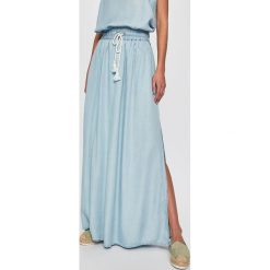 Answear - Spódnica Sweet & Salty. Niebieskie spódniczki damskie ANSWEAR, na co dzień, s, bez wzorów, z lyocellu, casualowe, maxi, rozkloszowane. Za 129,90 zł.