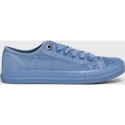 Big Star - Tenisówki. Niebieskie trampki i tenisówki damskie marki BIG STAR, bez wzorów, z gumy, na sznurówki. Za 89,90 zł.