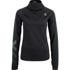 Reebok HEXAWARM Koszulka sportowa black. Czarne topy sportowe damskie marki Reebok, l, z elastanu. W wyprzedaży za 230,30 zł.