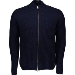 Golfy męskie: Sweter rozpinany w kolorze granatowym