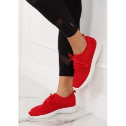Buty sportowe czerwone X-9755 RED. Czerwone buty sportowe damskie obuwie damskie, z tkaniny. Za 62,43 zł.