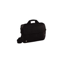 Torba na laptop Wenger messenger Route 16'' nylon pojemność 9 l czarna. Czarne torby na laptopa marki Wenger, w paski, z nylonu. Za 360,00 zł.