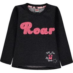 Bluza w kolorze antracytowo-różowym. Szare bluzy niemowlęce Kanz, z aplikacjami, z bawełny. W wyprzedaży za 45,95 zł.