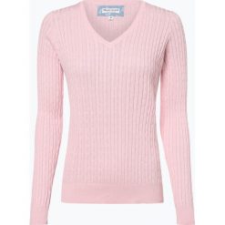 Marie Lund - Sweter damski, różowy. Różowe swetry damskie Marie Lund, xxl, bez wzorów, z bawełny, eleganckie, bez rękawów, bez kaptura. Za 89,95 zł.