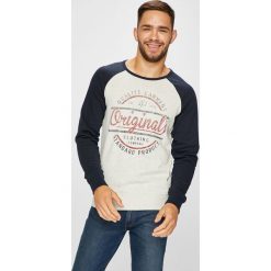 Jack & Jones - Bluza. Szare bejsbolówki męskie Jack & Jones, l, z nadrukiem, z bawełny, bez kaptura. W wyprzedaży za 99,90 zł.