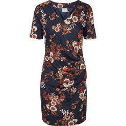 Sukienka "Floa" w kolorze granatowym. Niebieskie sukienki damskie Kaffe, xl, bez wzorów, bez kołnierzyka, bez rękawów. W wyprzedaży za 265,95 zł.