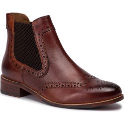 Sztyblety SALAMANDER - 32-42309-04 Cognac. Pomarańczowe kozaki damskie Salamander, ze skóry, bez obcasa, bez zapięcia. W wyprzedaży za 339,00 zł.