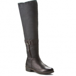 Oficerki CAMEL ACTIVE - Modena 780.73.01 Black. Czarne buty zimowe damskie Camel Active, z materiału, przed kolano, na wysokim obcasie, na obcasie. W wyprzedaży za 399,00 zł.