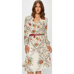 Pepe Jeans - Sukienka. Szare długie sukienki Pepe Jeans, na co dzień, m, w paski, z jeansu, casualowe, z długim rękawem, proste. Za 379,90 zł.
