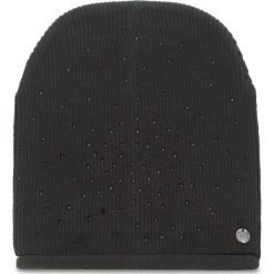Czapka LIU JO - Cuffia Maglia Strass N68321 M0300 Nero 22222. Czarne czapki zimowe damskie Liu Jo, z materiału. Za 149,00 zł.