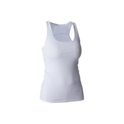 Top Gym & Pilates 500 damski. Szare topy damskie DOMYOS, xs, bez wzorów, z elastanu, bez kołnierzyka. Za 14,99 zł.