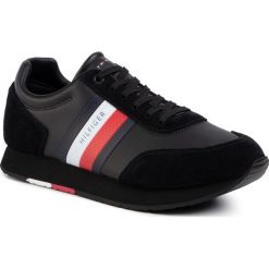 Sneakersy TOMMY HILFIGER - Corporate Leather Flag Runner FM0FM02602 Black BDS. Czarne sneakersy męskie TOMMY HILFIGER, bez wzorów, z zamszu, klasyczne, bez zapięcia. W wyprzedaży za 359,00 zł.