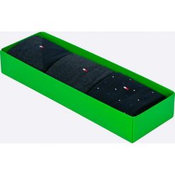 Tommy Hilfiger - Skarpety (3-pack). Czarne skarpetki męskie marki TOMMY HILFIGER, z bawełny. W wyprzedaży za 69,90 zł.