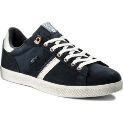 Sneakersy BIG STAR - AA174126 Navy. Niebieskie sneakersy męskie marki BIG STAR, na co dzień, bez wzorów, ze skóry, retro, bez zapięcia. W wyprzedaży za 129,00 zł.