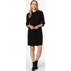 Comma - Sukienka damska, czarny. Czarne sukienki damskie comma, bez wzorów, eleganckie, bez kołnierzyka, bez rękawów, koszulowe. Za 459,95 zł.