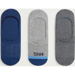 Mango Man - Stopki PINKDOT (3-pack). Szare skarpetki męskie Mango Man, z nadrukiem, z elastanu. Za 49,90 zł.