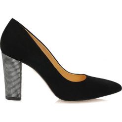 Buty ślubne damskie: Czarne czółenka damskie