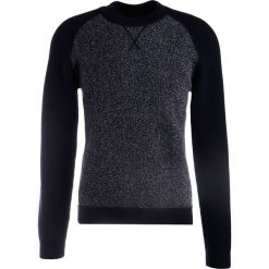 Swetry klasyczne męskie: Falke Sweter blau/grau