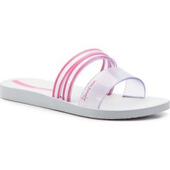 Klapki IPANEMA - New Fem 26301 White/Clear/Pink 21784. Różowe klapki damskie Ipanema, bez wzorów, z tworzywa sztucznego, bez obcasa. W wyprzedaży za 79,00 zł.