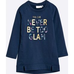 Name it - Bluza dziecięca 92-128 cm. Niebieskie bluzy dziewczęce Name it, z nadrukiem, z elastanu, bez rękawów, bez kaptura. W wyprzedaży za 49,90 zł.