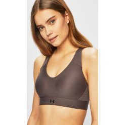Under Armour - Biustonosz sportowy. Czarne biustonosze sportowe damskie Under Armour, s, bez wzorów, z elastanu. W wyprzedaży za 159,90 zł.