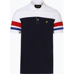 Lyle & Scott - Męska koszulka polo, niebieski. Niebieskie koszulki męskie Lyle & Scott, m, w paski, z bawełny, polo, bez rękawów. Za 229,95 zł.